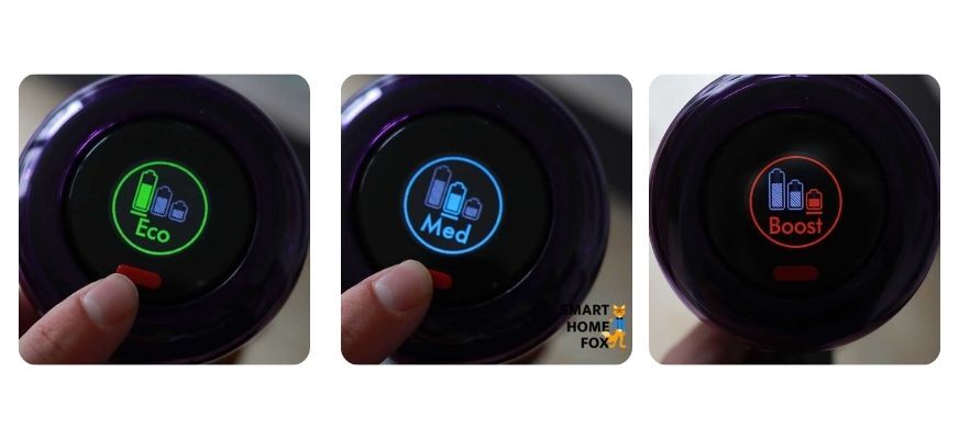 Dyson V12 Slim: Die Saugstufen